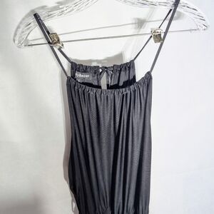 Eilly Bazar Halter Top Jumpsuit Black Sz L